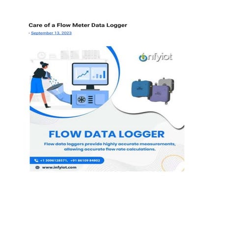 Care of a Flow Meter Data Logger