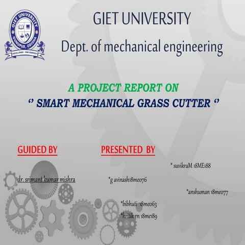 Smart Mechanical Grass cutter 