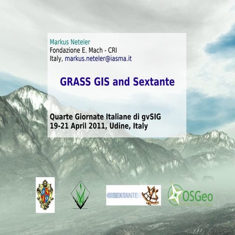 GRASS GIS e Sextante