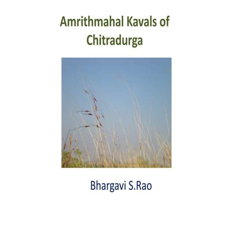 Grasslands of chitradurga | PPTX