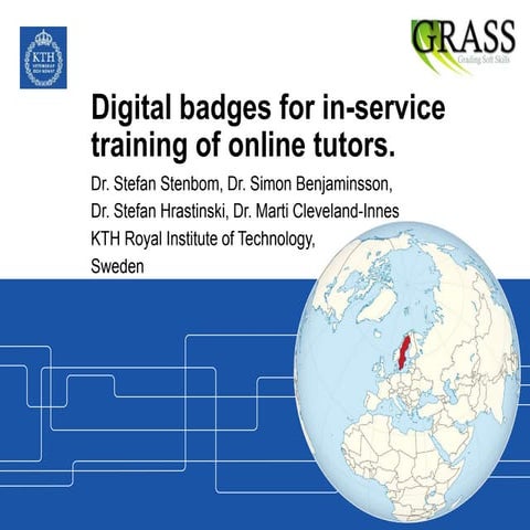 Digital Badges for in-service training of online tutors
