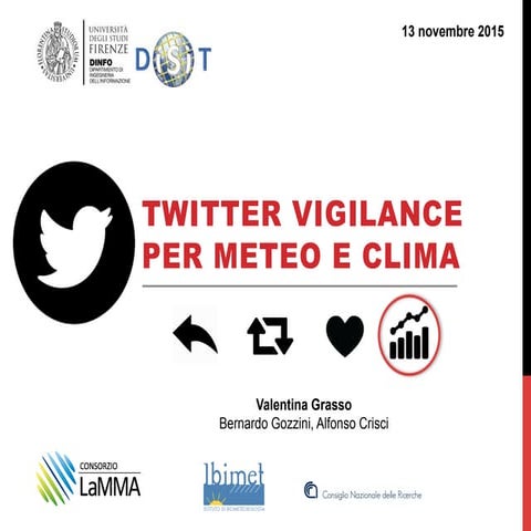 Twitter Vigilance per Meteo e Clima