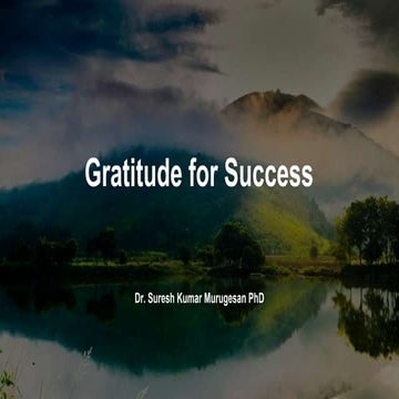 Gratitude for success