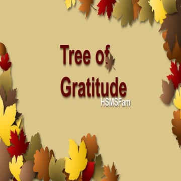 Gratitude tree slideshow