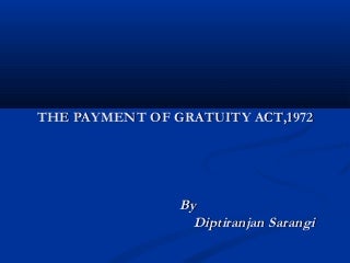 Gratuity act