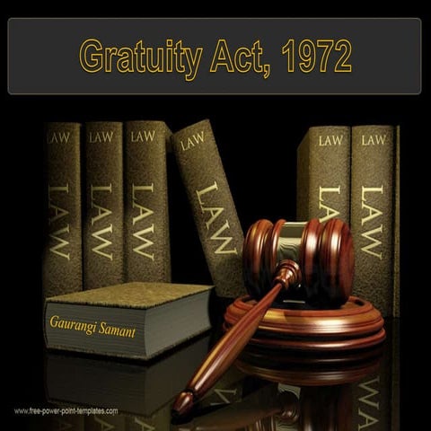 Gratuity act