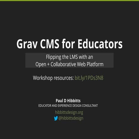 Grav CMS for Educators