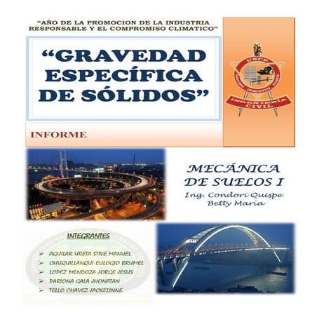 Gravedad especifica de los solidos