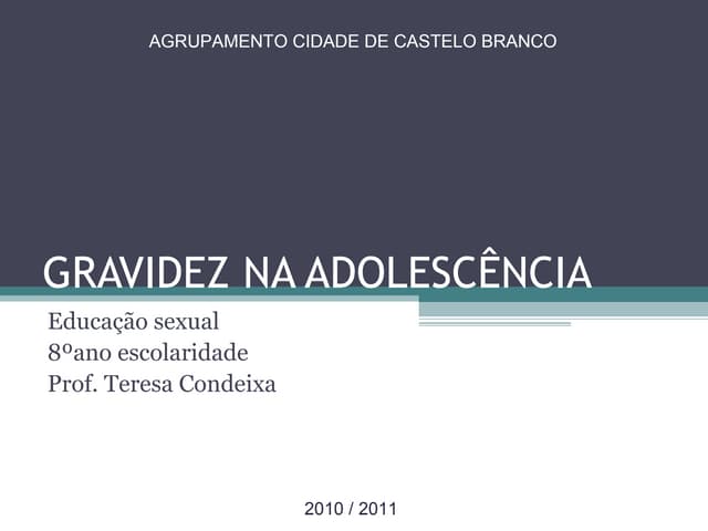 Gravidez na adolescência   Gravidez...