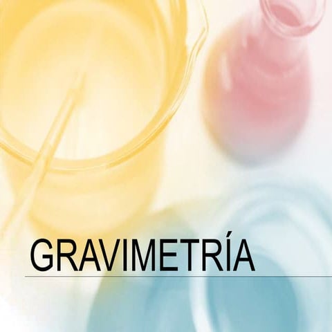 Gravimetría