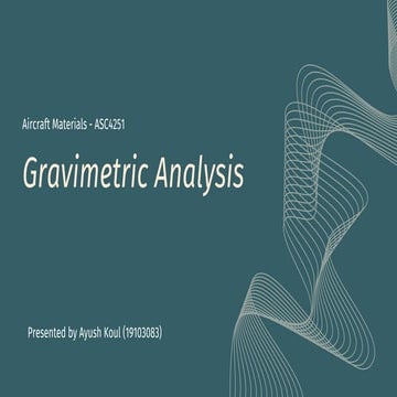 Gravimetric Analysis