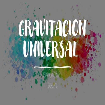 Gravitacion