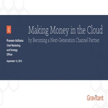 Making Money in the Cloud