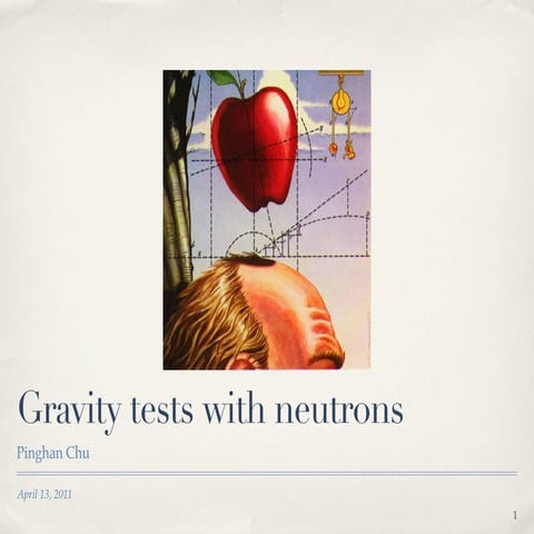 Gravity tests with neutrons
