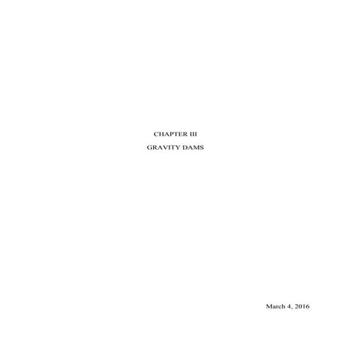 Gravity dam chap3