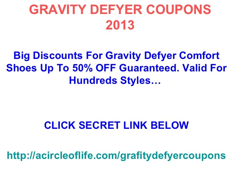 gravity defyer shoes coupon