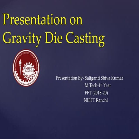 Gravity die casting