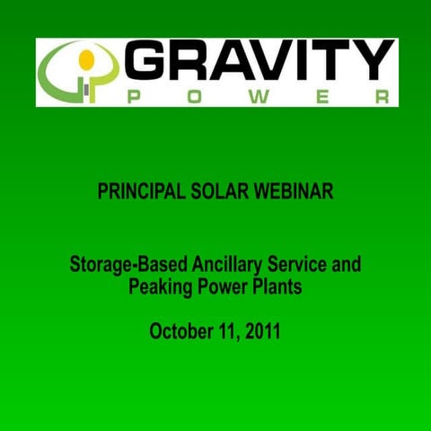 Gravity power principal solar webinar_10-11-11 | PPT
