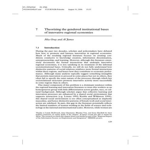 Women in Tech - gendered innovation