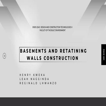 Comprehensive Guide to Basements and Retaining Walls Construction ...