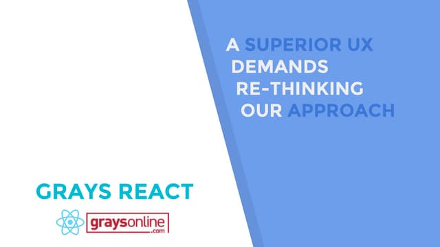 Introducing React to GraysOnline