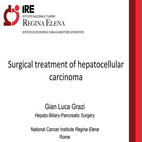 Surgical treatment of hepatocellular carcinoma | PPT