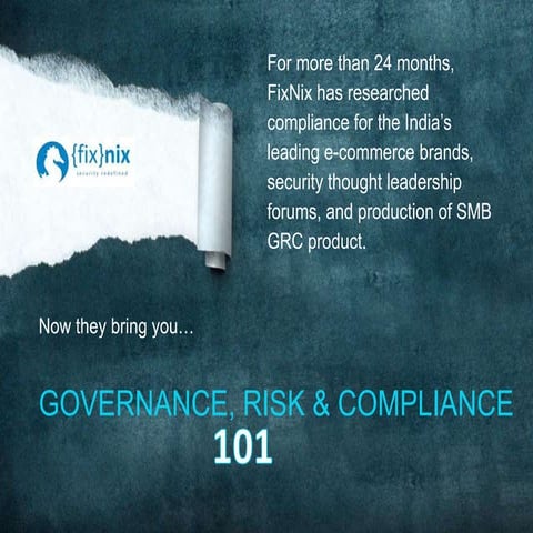 GRC 101 ISACA Bengaluru on 28th Dec 2013