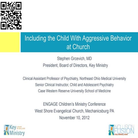 Including the Child With Aggressive Behavior at Church  