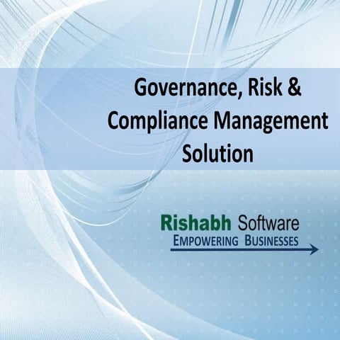 Governance, Risk & Compliance Management Solution
