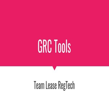 GRC Tools