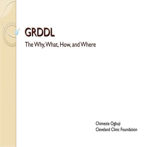 GRDDL: The Why, What, How, and Where