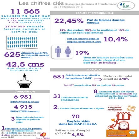 GrDF  chiffres clés RH 2013