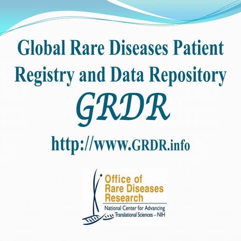 Global Rare Diseases Patient Registry & Data Repository