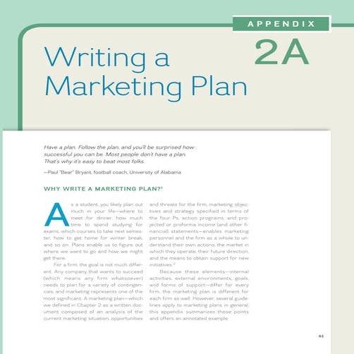 Marketing plan | PDF