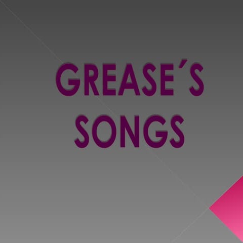 Grease´s songs