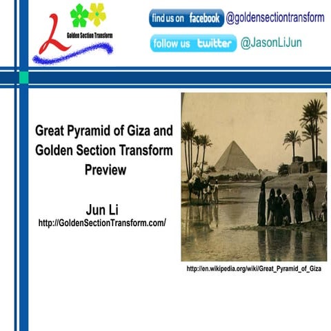 Great Pyramid of Giza and Golden Section Transform Preview