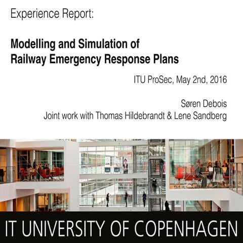 Modelling and Simulation of the response process for an emergency at the Grea...