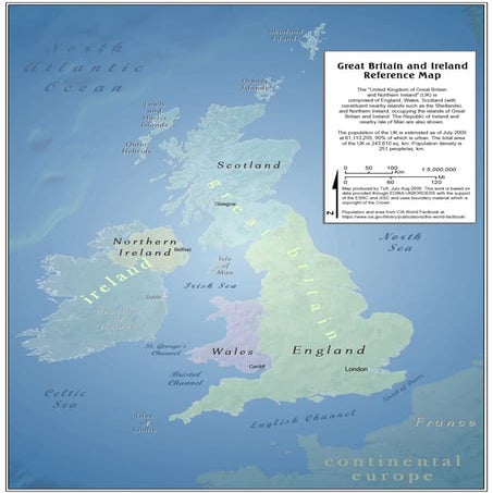 Great Britain & Ireland Reference Map | PDF
