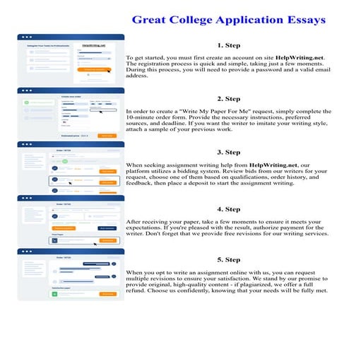 Great College Application Essays