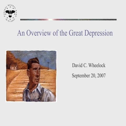 GreatDepression. A GREAT ECONOMIC DEPRESION