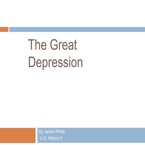 Chapter 22 The GReat Depression