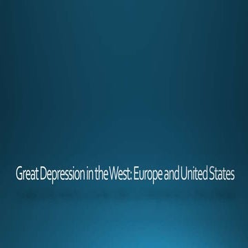 Great Depression World History