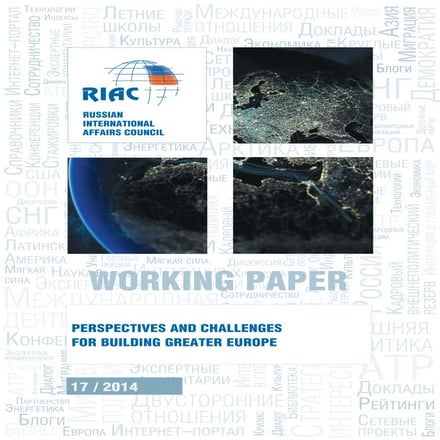 Perspectives and challenges for building Greater Europe