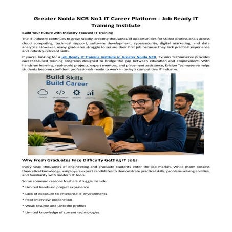 Greater Noida NCR No1 IT Career Platform - Job Ready IT Training ...