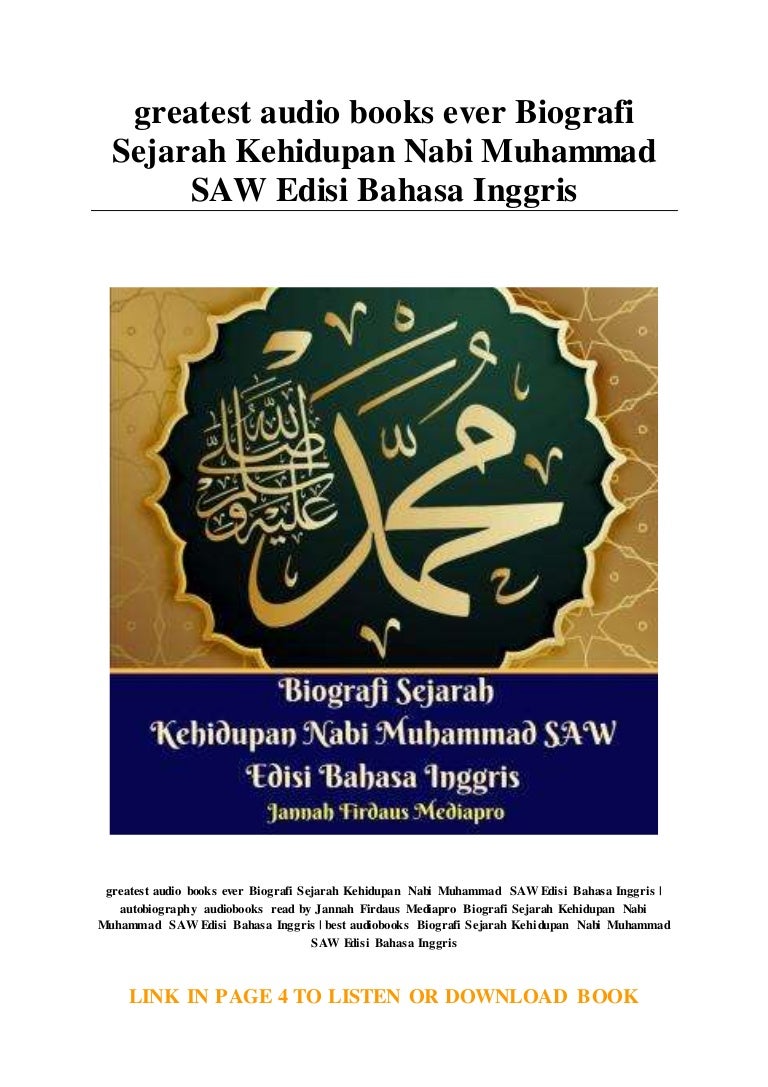 greatest audio books ever Biografi Sejarah Kehidupan Nabi greatest audio books ever Biografi Sejarah Kehidupan Nabi