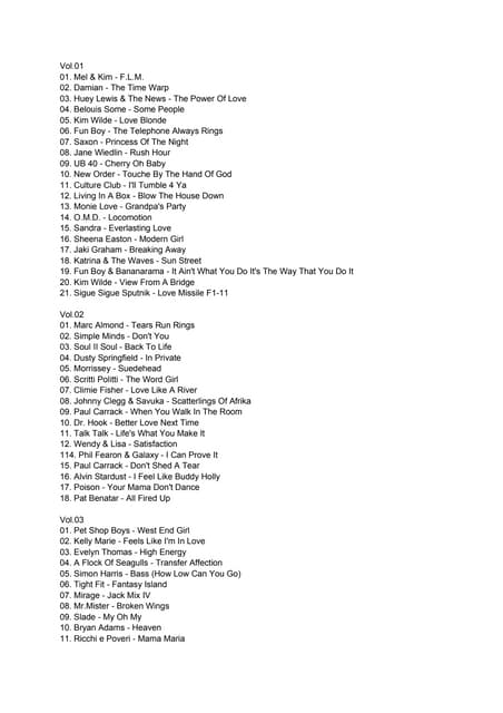 Greatest Hits 80s