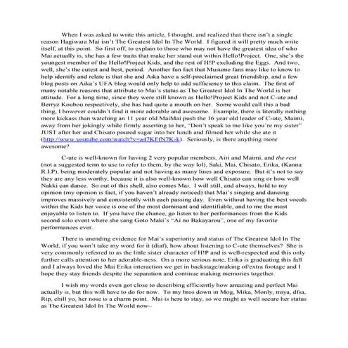 Greatest Idol In The World