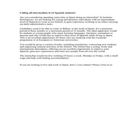 Great experience with instituto hemingway