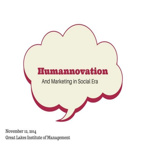 Humannovation and Marketing in the Social Age