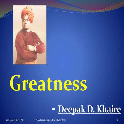 Greatness Secrets of Swami Vivekananda